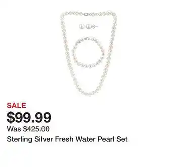 Belk Sterling Silver Fresh Water Pearl Set offer