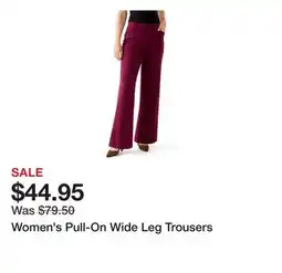 Belk Women's Pull-On Wide Leg Trousers offer
