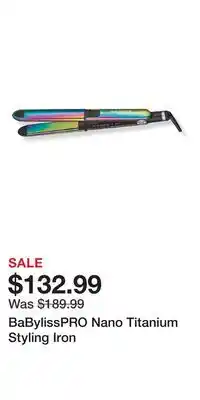Ulta Beauty BaBylissPRO Nano Titanium Styling Iron offer