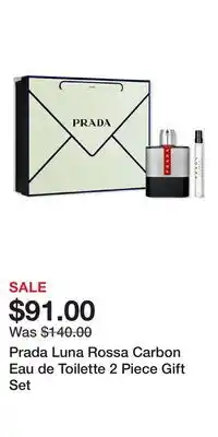 Ulta Beauty Prada Luna Rossa Carbon Eau de Toilette 2 Piece Gift Set offer
