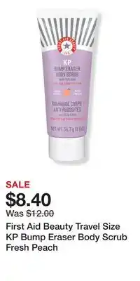 Ulta Beauty First Aid Beauty Travel Size KP Bump Eraser Body Scrub Fresh Peach offer