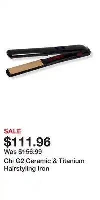 Ulta Beauty Chi G2 Ceramic & Titanium Hairstyling Iron offer