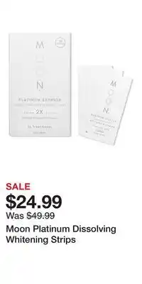 Ulta Beauty Moon Platinum Dissolving Whitening Strips offer