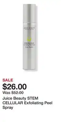 Ulta Beauty Juice Beauty STEM CELLULAR Exfoliating Peel Spray offer