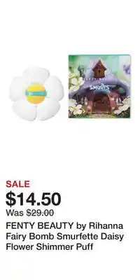 Ulta Beauty FENTY BEAUTY by Rihanna Fairy Bomb Smurfette Daisy Flower Shimmer Puff offer