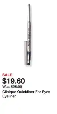 Ulta Beauty Clinique Quickliner For Eyes Eyeliner offer