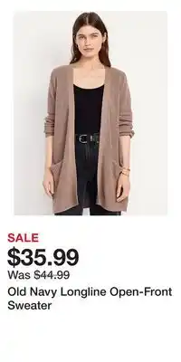 Old Navy Old Navy Longline Open-Front Sweater offer