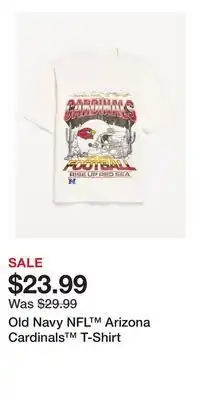 Old Navy Old Navy NFL Arizona Cardinals T-Shirt offer