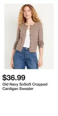 Old Navy Old Navy SoSoft Cropped Cardigan Sweater offer