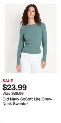 Old Navy Old Navy SoSoft Lite Crew-Neck Sweater offer