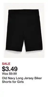 Old Navy Old Navy Long Jersey Biker Shorts for Girls offer