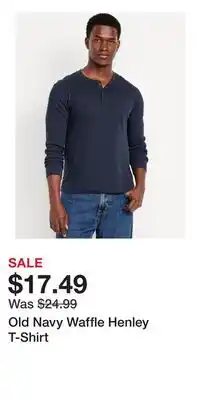 Old Navy Old Navy Waffle Henley T-Shirt offer