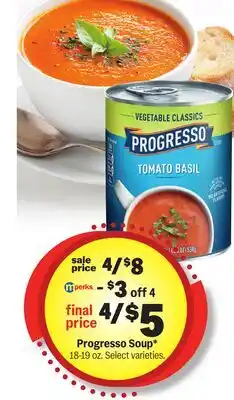 Meijer Progresso Soup offer