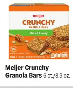 Meijer Meijer Crunchy Granola Bars offer