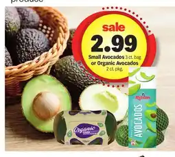 Meijer Small Avocados 3 ct. bag or Organic Avocados 2 ct. pkg offer