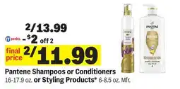 Meijer Pantene Shampoos or Conditioners 16-17.9 oz. or Styling Products 6-8.5 oz offer