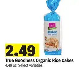 Meijer True Goodness Organic Rice Cakes offer