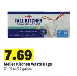 Meijer Meijer Kitchen Waste Bags offer