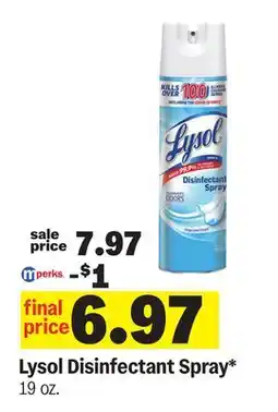 Meijer Lysol Disinfectant Spray offer