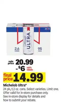 Meijer Michelob Ultra offer