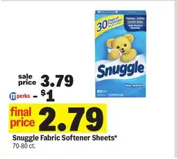 Meijer Snuggle Fabric Softener Sheets offer