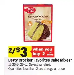 Meijer Betty Crocker Favorites Cake Mixes offer