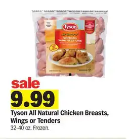Meijer Tyson All Natural Chicken Breasts, Wings or Tenders offer