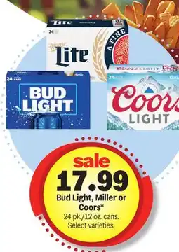 Meijer Bud Light, Miller or Coors offer