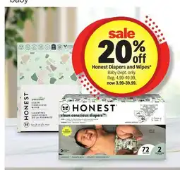 Meijer Honest Diapers and Wipes offer