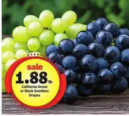 Meijer California Green or Black Seedless Grapes offer
