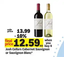 Meijer Josh Cellars Cabernet Sauvignon or Sauvignon Blanc offer