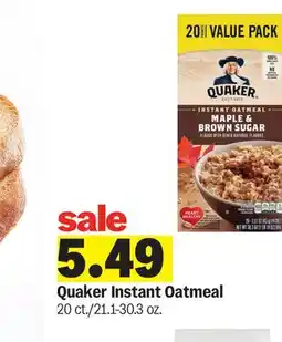 Meijer Quaker Instant Oatmeal offer
