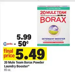 Meijer 20 Mule Team Borax Powder Laundry Booster offer