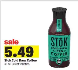 Meijer Stok Cold Brew Coffee offer