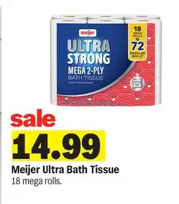 Meijer Meijer Ultra Bath Tissue offer