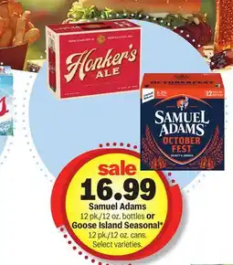 Meijer Samuel Adams 12 pk./12 oz. bottles or Goose Island Seasonal* 12 pk./12 oz. cans offer