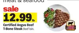 Meijer Certified Angus Beef T-Bone Steak offer