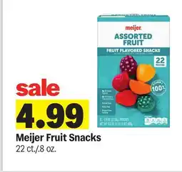 Meijer Meijer Fruit Snacks offer