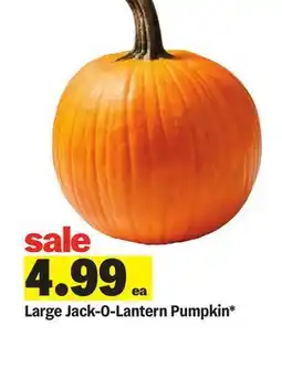 Meijer Large Jack-O-Lantern Pumpkin offer