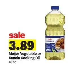 Meijer Meijer Vegetable or Canola Cooking Oil offer