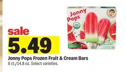 Meijer Jonny Pops Frozen Fruit & Cream Bars offer