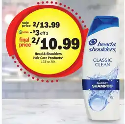 Meijer Head & Shoulders Hair Care Products offer