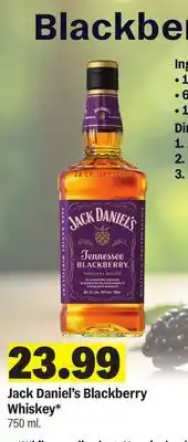 Meijer Jack Daniel's Blackberry Whiskey offer