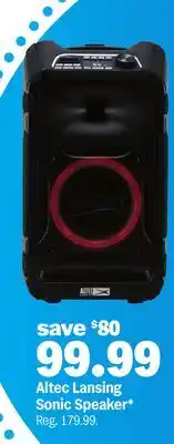 Meijer Altec Lansing Sonic Speaker offer
