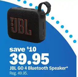 Meijer JBL GO 4 Bluetooth Speaker offer