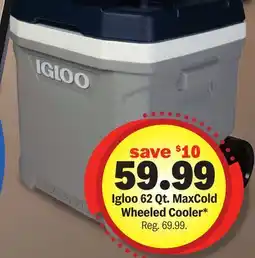 Meijer Igloo 62 Qt. MaxCold Wheeled Cooler offer