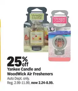 Meijer Yankee Candle and WoodWick Air Fresheners offer