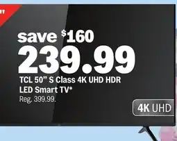 Meijer TCL 50 S Class 4K UHD HDR LED Smart TV offer