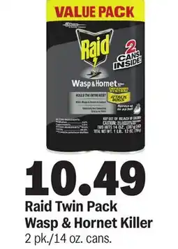 Meijer Raid Twin Pack Wasp & Hornet Killer offer
