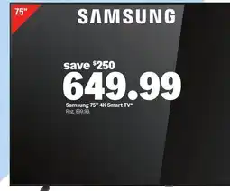 Meijer Samsung 75 4K Smart TV offer